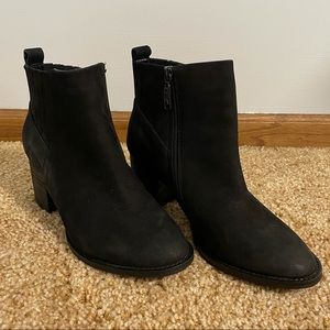 Blondo Black Waterproof Suede Booties